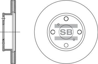 Hi-Q SD4080 - Гальмівний диск autocars.com.ua