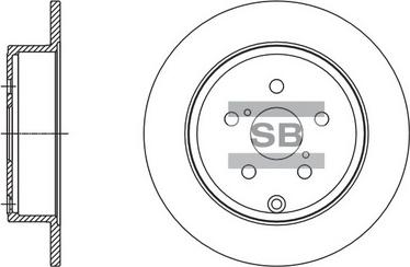Hi-Q SD4083 - Тормозной диск avtokuzovplus.com.ua