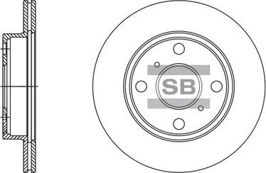 Hi-Q SD4086 - Гальмівний диск autocars.com.ua