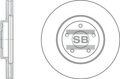 Hi-Q SD4210 - Гальмівний диск autocars.com.ua