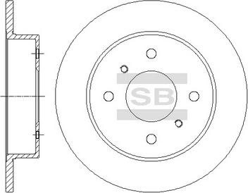 Hi-Q SD4236 - Тормозной диск avtokuzovplus.com.ua