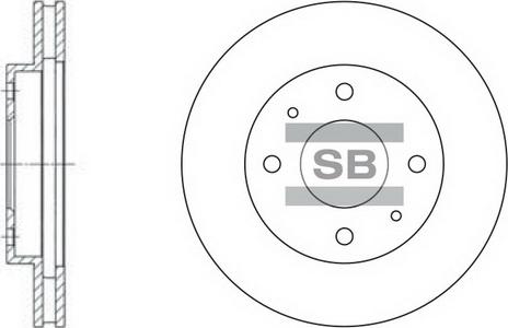 Hi-Q SD4302 - Гальмівний диск autocars.com.ua