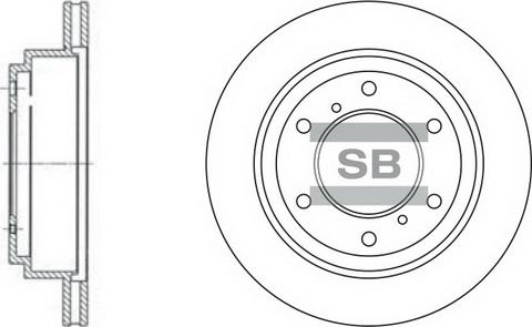 Hi-Q SD4307 - Гальмівний диск autocars.com.ua