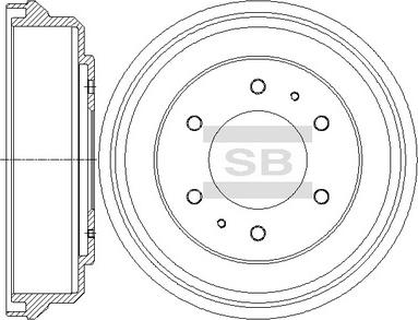 Hi-Q SD4325 - Гальмівний барабан autocars.com.ua