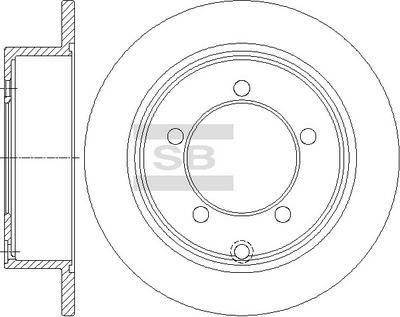 Hi-Q SD4341 - Гальмівний диск autocars.com.ua