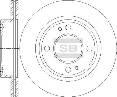 Hi-Q SD4347 - Гальмівний диск autocars.com.ua