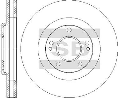 Hi-Q SD4357 - Гальмівний диск autocars.com.ua