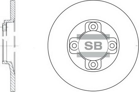 Hi-Q SD4403 - Гальмівний диск autocars.com.ua