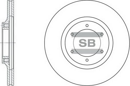 Hi-Q SD4503 - Гальмівний диск autocars.com.ua
