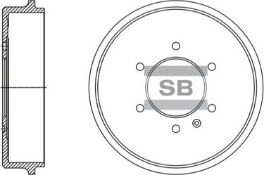 Hi-Q SD4507 - Тормозной барабан avtokuzovplus.com.ua
