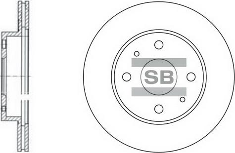 Hi-Q SD4602 - Гальмівний диск autocars.com.ua