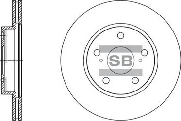 Hi-Q SD4604 - Гальмівний диск autocars.com.ua