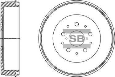 Hi-Q SD4609 - Гальмівний барабан autocars.com.ua