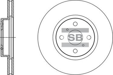 Hi-Q SD4617 - Гальмівний диск autocars.com.ua