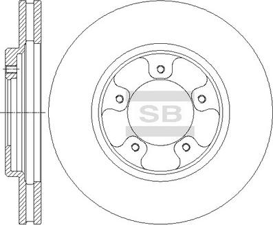 Hi-Q SD4618 - Тормозной диск avtokuzovplus.com.ua