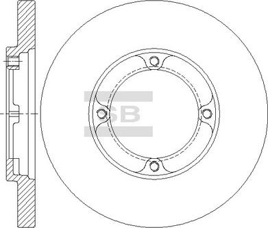 Hi-Q SD4632 - Гальмівний диск autocars.com.ua