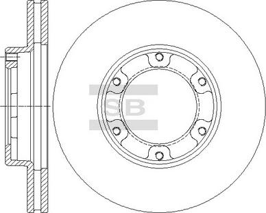 Hi-Q SD4633 - Гальмівний диск autocars.com.ua