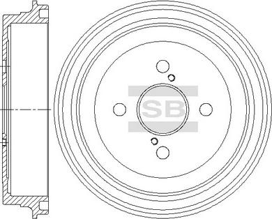 Hi-Q SD4635 - Тормозной барабан avtokuzovplus.com.ua