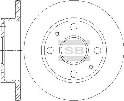 Hi-Q SD4636 - Гальмівний диск autocars.com.ua