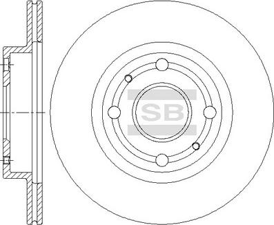 Hi-Q SD4637 - Гальмівний диск autocars.com.ua