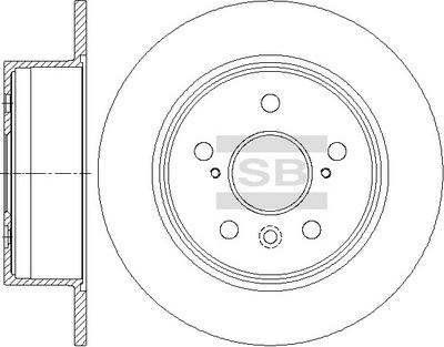 Hi-Q SD4648 - Тормозной диск avtokuzovplus.com.ua