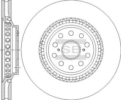 Hi-Q SD4656 - Гальмівний диск autocars.com.ua