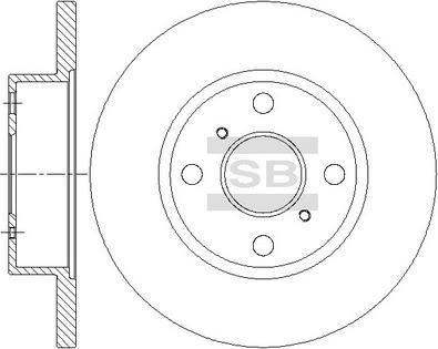 Hi-Q SD4673 - Гальмівний диск autocars.com.ua