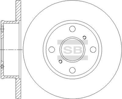 Hi-Q SD4677 - Гальмівний диск autocars.com.ua