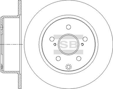 Hi-Q SD4687 - Гальмівний диск autocars.com.ua