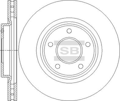 Hi-Q SD4709 - Гальмівний диск autocars.com.ua