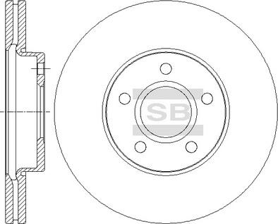 Hi-Q SD5302 - Гальмівний диск autocars.com.ua