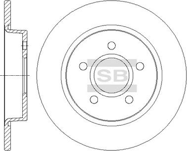 Hi-Q SD5303 - Тормозной диск avtokuzovplus.com.ua
