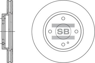 Hi-Q SD5306 - Гальмівний диск autocars.com.ua