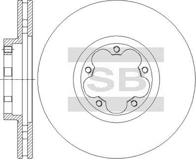 Hi-Q SD5312 - Гальмівний диск autocars.com.ua