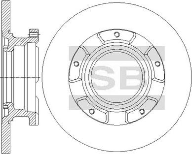 Hi-Q SD5354 - Тормозной диск avtokuzovplus.com.ua