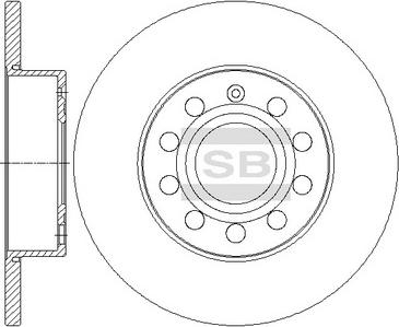 Hi-Q SD5407 - Гальмівний диск autocars.com.ua