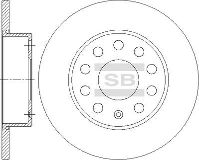 Hi-Q SD5412 - Гальмівний диск autocars.com.ua