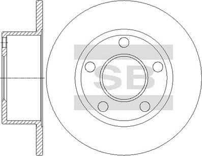 Hi-Q SD5442 - Тормозной диск avtokuzovplus.com.ua