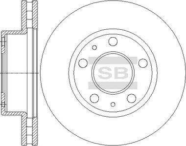 Hi-Q SD5507 - Гальмівний диск autocars.com.ua