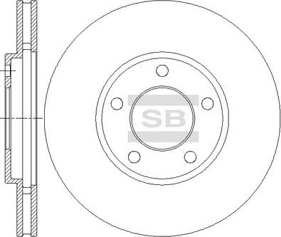 Hi-Q SD5524 - Гальмівний диск autocars.com.ua