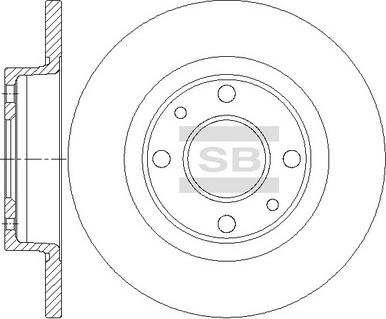 Hi-Q SD5801 - Гальмівний диск autocars.com.ua