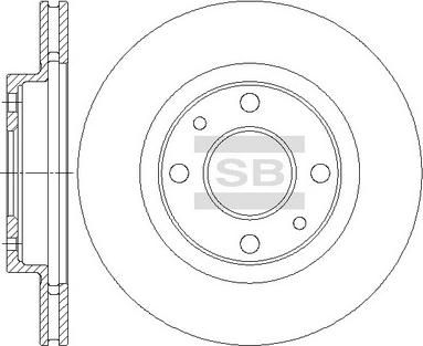 Hi-Q SD5802 - Гальмівний диск autocars.com.ua