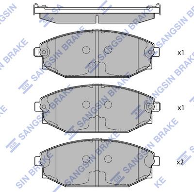 Hi-Q SP1053 - Гальмівні колодки, дискові гальма autocars.com.ua