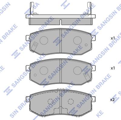 Hi-Q SP1054-R - Гальмівні колодки, дискові гальма autocars.com.ua