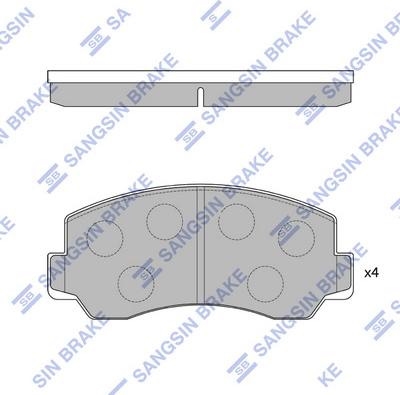 Hi-Q SP1057 - Гальмівні колодки, дискові гальма autocars.com.ua