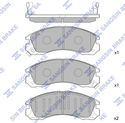 Hi-Q SP1068 - Гальмівні колодки, дискові гальма autocars.com.ua