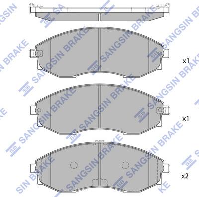 Hi-Q SP1081 - Гальмівні колодки, дискові гальма autocars.com.ua