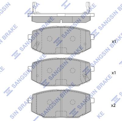 Hi-Q SP1082 - Гальмівні колодки, дискові гальма autocars.com.ua