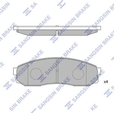 Hi-Q SP1084 - Гальмівні колодки, дискові гальма autocars.com.ua