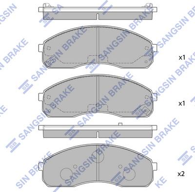 Hi-Q SP1116 - Гальмівні колодки, дискові гальма autocars.com.ua